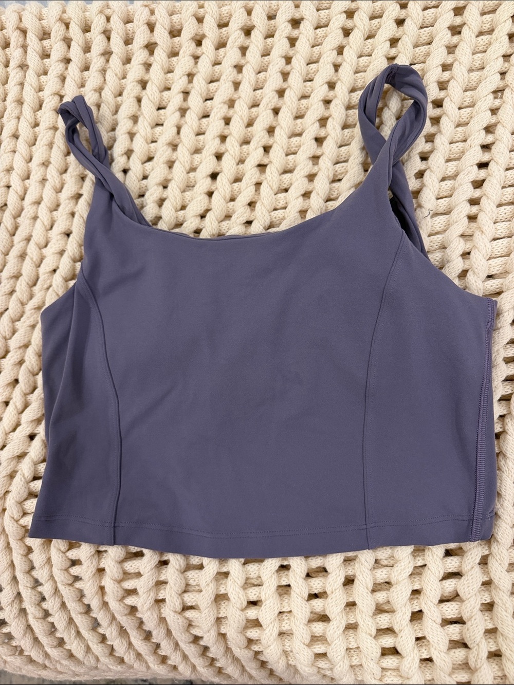 lululemon Align Twist-Strap Cropped Tank Top, Grape Mist